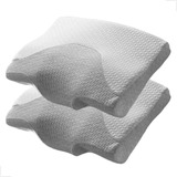 Kit 2 Travesseiros Tec Ortopédicos Cervicais - Bambu/grafeno
