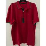 Polo Purificacion Garcia Talla Xl Roja/logo Verde