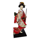 Figuras De Japonesas En Kimono Rojo (ref 1)