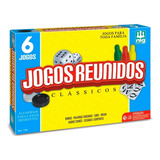 Jogo De Tabuleiro Clássicos Reunidos 6x1 Infantil Didático