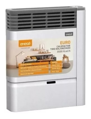 Calefactor Emege 3500 Tb 2135 Multigas Linea Euro