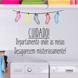 Adesivo Decorativo Lavanderia Cuidado (040x035)cm