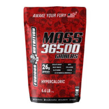 Suplemento Em  Pó Furious Nutrition  Mass 36500 Gainers Carboidratos Sabor  Baunilha Em Sachê De 3kg