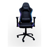 Cadeira Gamer Rgb Brilha No Escuro Galaxy Thunder Cor Preto 