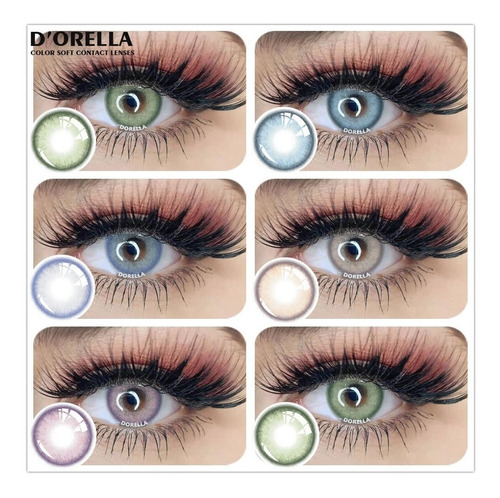 Oferta!! Lentes De Contacto D'orella Naturales Anuales 2001e