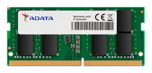 Memoria Sodimm Adata Ddr4, Pc4-25600 (3200mhz), Cl22, 8gb.