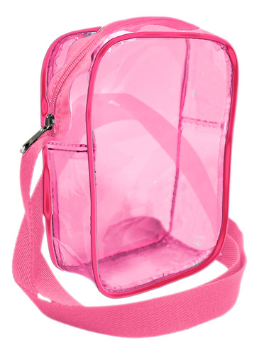 Shoulder Bag Bolsa Organizador - Bubble Rosa Transparente