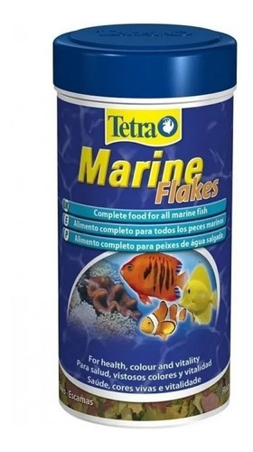 Tetra Ração Para Peixe Marinho Marine Flakes 52g