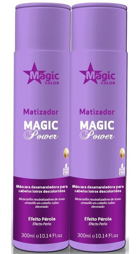 Matizador Magic Color Máscara Magic Power 300ml - 2 Unidades