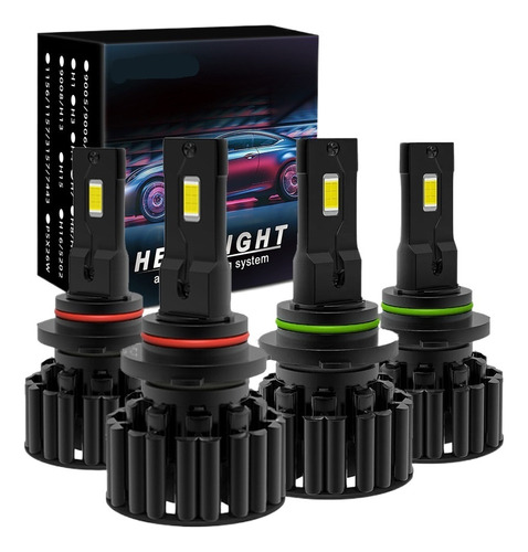 Kit De Bombillas Led 9005 9006 Faros Alta Baja Canbus Csp