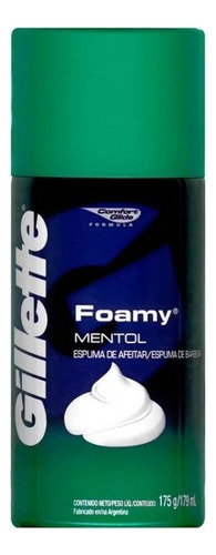 Espuma De Afeitar Gillette Foamy Mentol - mL a $119