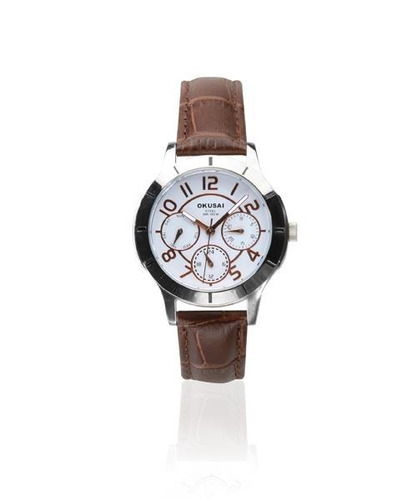 Reloj Okusai Mujer Okd0062-crl-5b Malla Cuero Crono