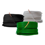 Kit 3 Cable Electrico Cca Calibre 10 50 Metros (bl, Ver, Ne)