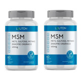 Msm Enxofre Organico 450 Mg Vegano 120 Caps Lauton Nutrition