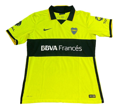 Camiseta Boca Nike Tercera Amarilla 2014 Match #10 Riquelme