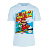 Playera Super Mario Bros 2 Nes Mario Madness Azul Celeste