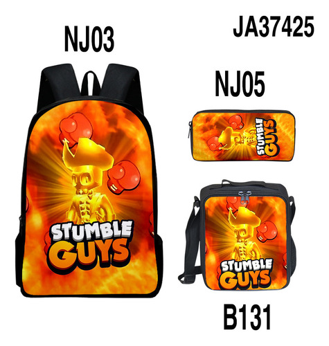 Bolsa De Festa 3d Transfronteiriça New Stumble Guys Collisio