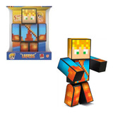 Boneco Articulado Lopers Minecraft Algazarra - 25cm