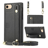 Funda Tipo Cartera Con Cordón Largo Y Desmontable Para Iphon