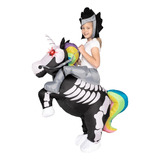  Disfraz Inflable Para Niños Esqueleto De Unicornio Talla S