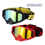 Googles Motocross De Tácticas Ajustable Gafas Deportivas 2pz