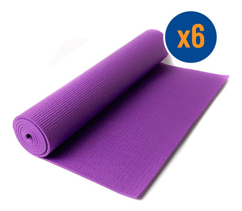 Colchoneta Mat De Yoga Enrollable De 6 Mm - Pack Por 6 Unid.