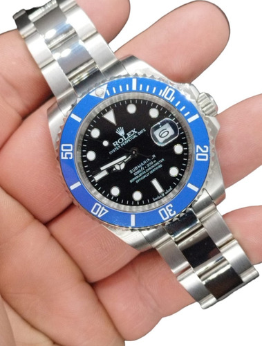 Reloj  Compatible Con No Rolex Submariner Black And Blue