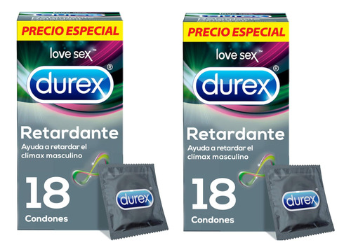 Pack 36 Condones Durex Retardante Con Benzocaína Calidad 