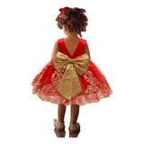 Vestido De Cumpleaños Para Niños, Vestido De Princesa Rojo,