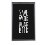  Quadro Porta Tampinhas Pequeno - Save Water Drink Beer 1007