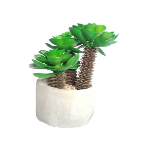 Suculenta Artificial Cactus Carnosas Plata Artificial Grande