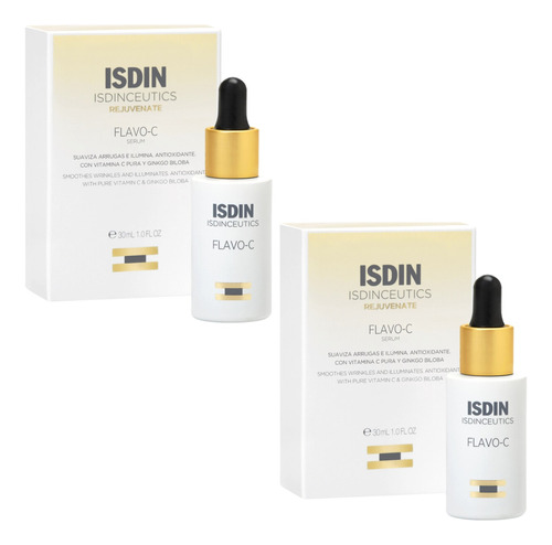 Combo X2 Isdin Isdinceutics Flavo C Serum Antioxidante 30 Ml