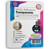 Papel Vinilo Adhesivo A4 20h Transparente Imprimible