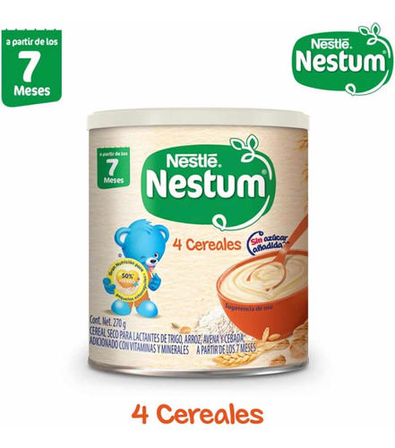 Nestum Nestlé 4 Cereales A Partir De 7 Meses 270g