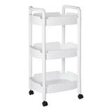 Carrito Organizador Multiuso 3 Niveles Rueda 360  Baño