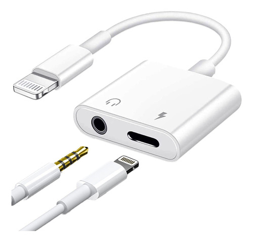 Akwor Adaptador De Auriculares Para iPhone 2 En 1 Adaptador