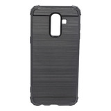 Capa Anti Impacto Preta Para Galaxy J8 A6 Plus + Pelicula 3d