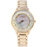 Reloj Citizen Para Mujer Em038286d Eco-drive Circulo De