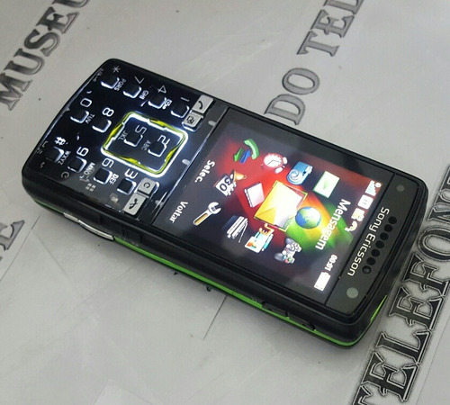 Celular Sony Ericsson K850 Syber Relíquia Antigo De Chip 
