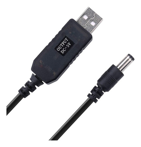 Conversor De Linha Usb Cable Boost Usb Para Dc Jack 2,1 X 5,