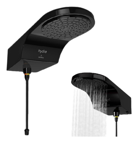 Ducha Eletrônica Fit Black 127v 5500w Jato Intenso Hydra