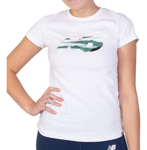 Remera New Balance Graphic Tee Moda Dama Asfl70