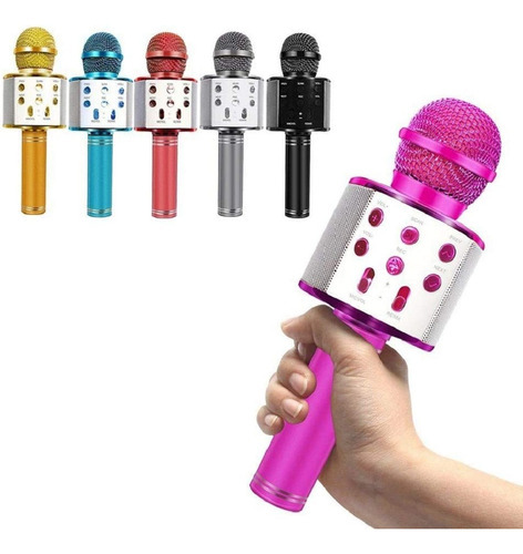 Microfone Karaoke Sem Fio Youtube Muda Voz Infantil 