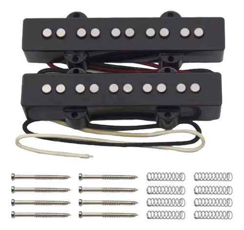 2 Captadores Contra Baixo 5 Cordas Jazz Bass - Braço E Ponte