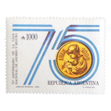 Argentina, Sello Gj 2486 Caja De Ahorros 90 Mint L7784