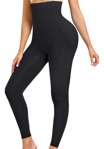 Leggings De Compresión Para Mujer, Pantalones Xl Negro