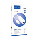 Adaptador Hoco Ua22 Usb A Rj45 Blanco