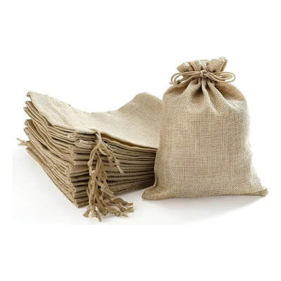 // 50 Bolsas Costales De Yute Dulceros Regalo Recuerdo