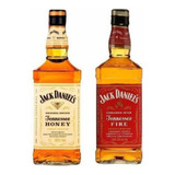 Combo 2un Whisky Jack Daniels Fire + Honey 1l