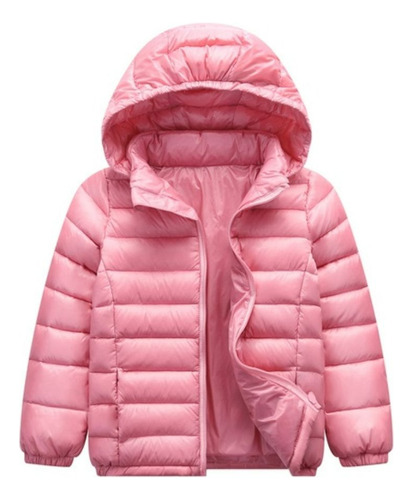 Jaqueta Puffer Infantil Acolchoada Inverno Rosa Cod.02